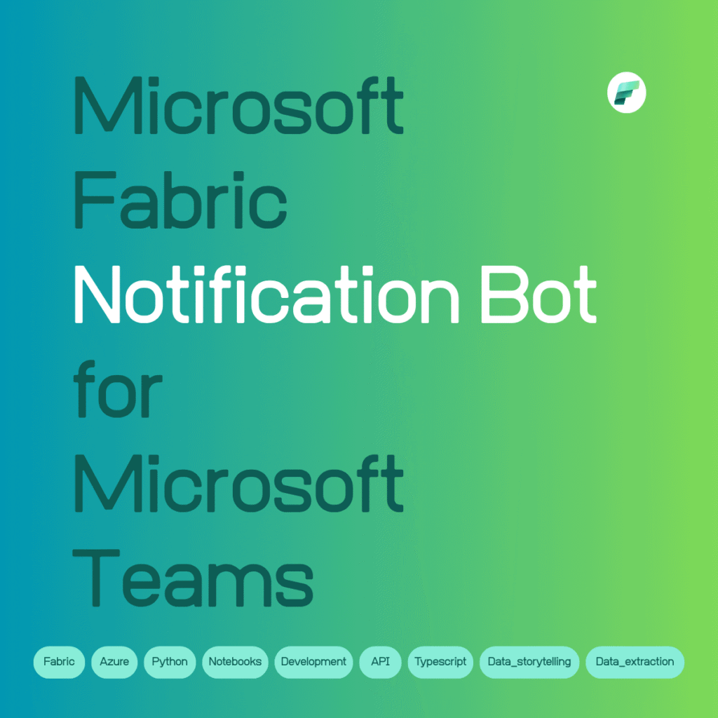 Article about Fabric notification bot for Microsoft Teams
