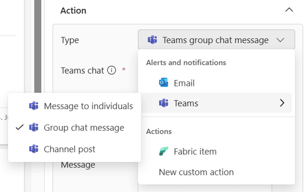 fabric-update-july 2025-real-time intelligence-send alerts to ms teams