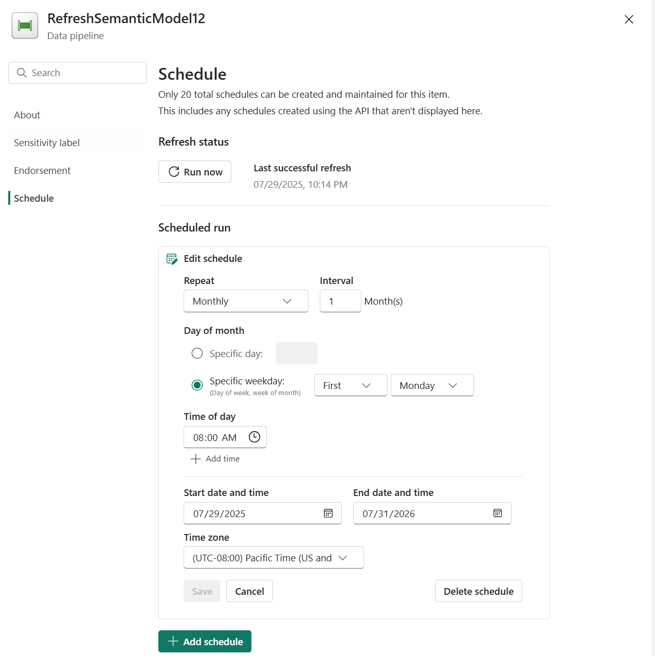 power bi update-august 2025-data modeling-semantic model refresh-3