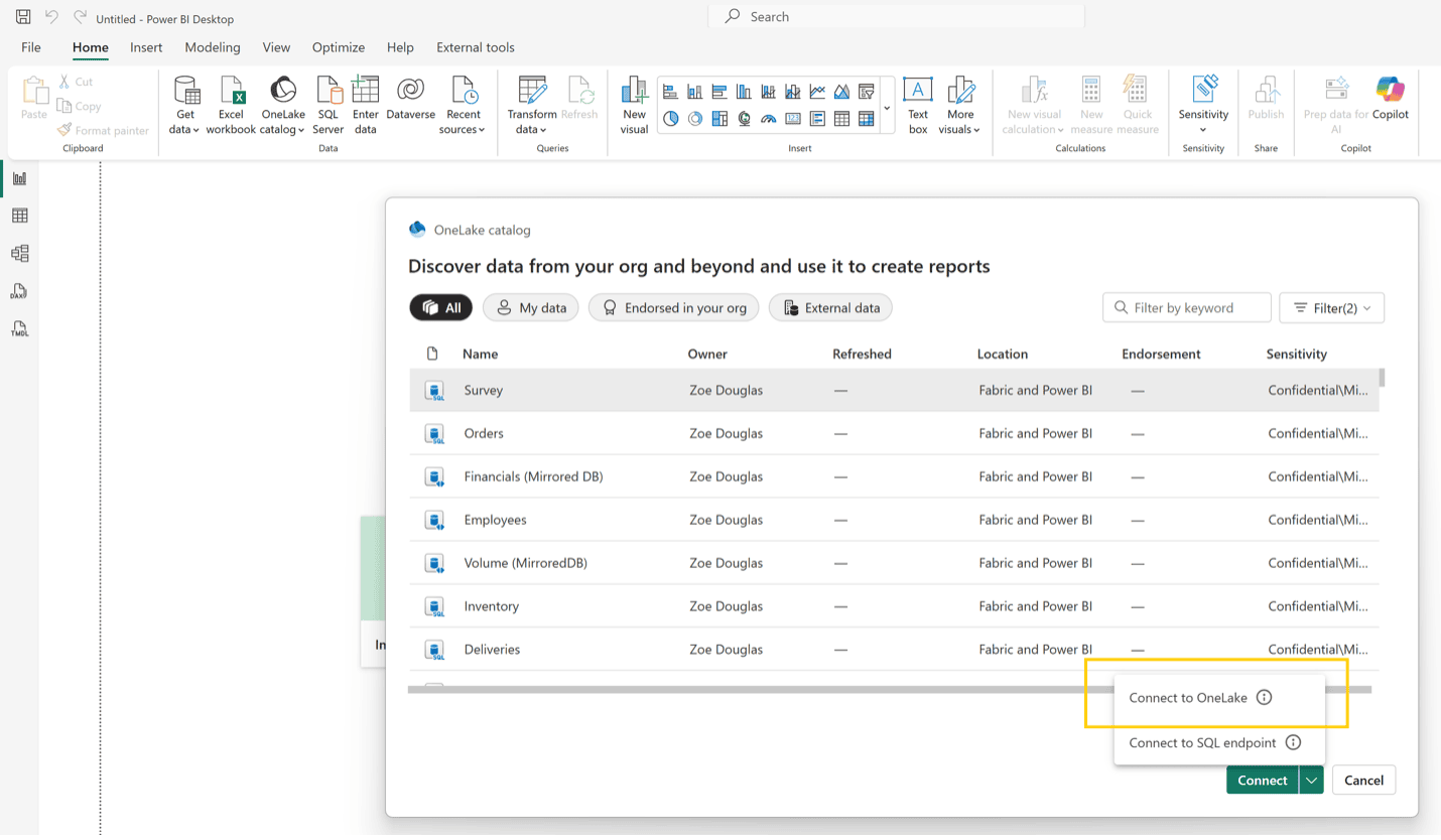 power-bi-update-july 25-modeling-direct lake