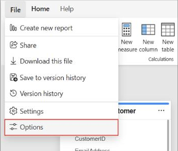 Power BI July 2026 Feature Summary-model options entry point