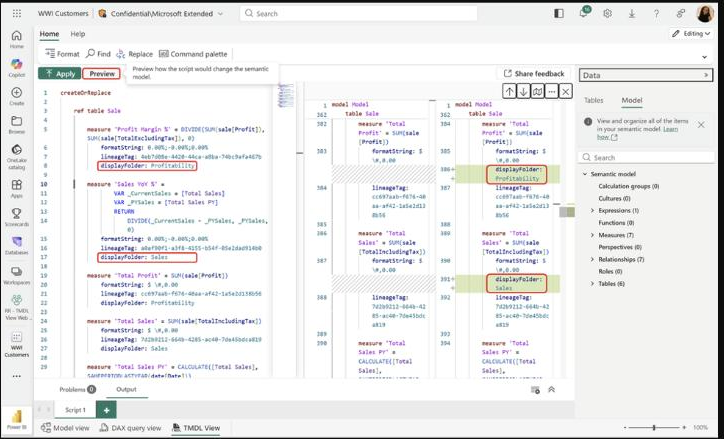 Power BI July 2026 Feature Summary-tmdl view on the web